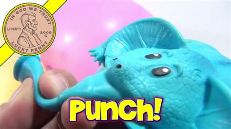 Punch Ball Critters in Three Colors - Elephant, Bear and a Pig - Blow It Up & Punch It! - YouTube