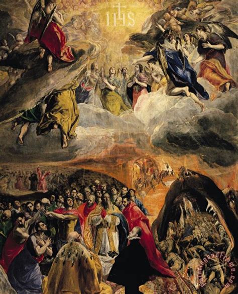 El Greco Domenico Theotocopuli The Adoration Of The Name Of Jesus painting - The Adoration Of ...