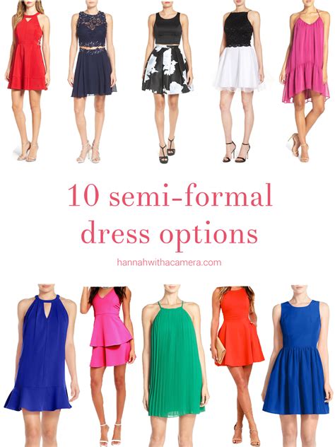 10 Colorful Semi-Formal Dress Options - Hannah With A Camera