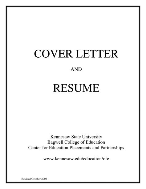 cover page for resume example