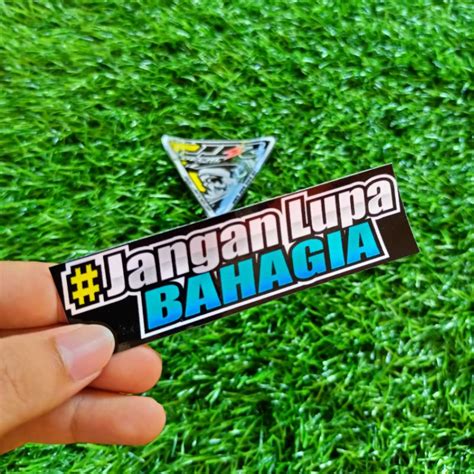 Jual stiker sponsor jangan lupa bahagia | Shopee Indonesia