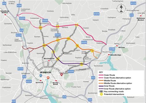 Details announced for the Ipswich Northern Route consultation – Kesgrave Town Council