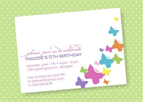 Winks & Daisies: Butterfly Invitation