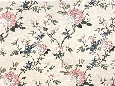 Joybird in Color Silk Floral with Perched Birds Cotton Home