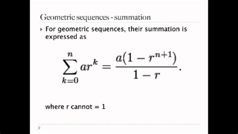 EECS 203: Discrete Mathematics - Geometric Sequence and Its Sum - YouTube