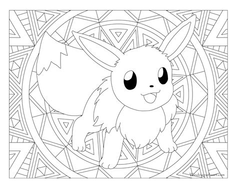 Eevee Coloring Pages at GetDrawings | Free download