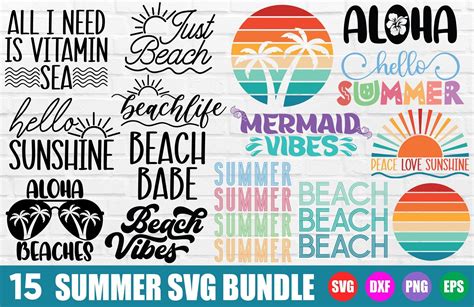 Summer SVG Bundle | Summer Beach SVG Graphic by GraphicsTreasures · Creative Fabrica