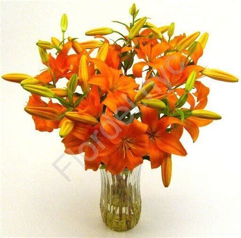 Bright tiger lily bouquet