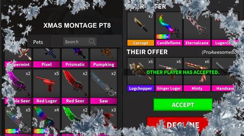 MM2 XMAS TRADING MONTAGE|PT8 HUGE W’S - YouTube