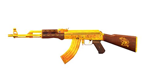 Gold AK 47 Wallpaper