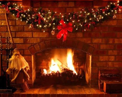 Christmas Fireplace ~ log fire | Christmas fireplace, Cozy house, Christmas pictures