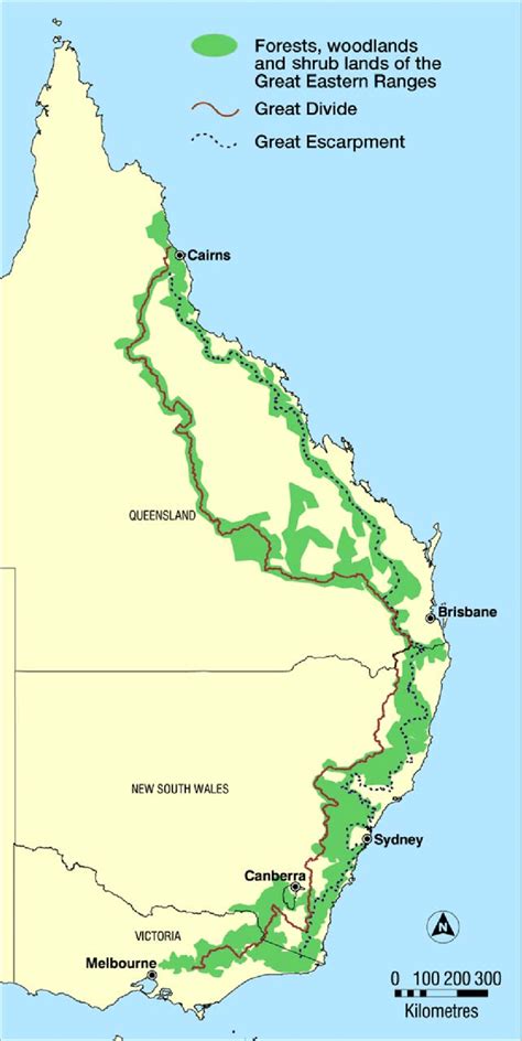 Great Dividing Range On Map