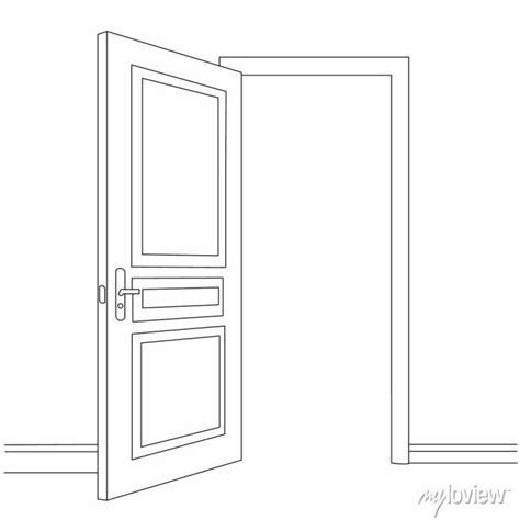 How To Draw An Open Door