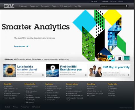 IBM Corporate Website Design 9