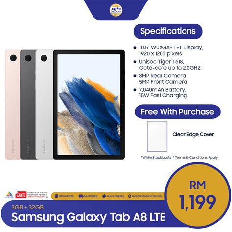 Samsung Galaxy Tab A8 LTE Price In Malaysia & Specs - KTS