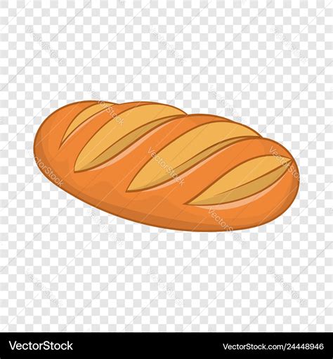 Fresh bread icon cartoon style Royalty Free Vector Image