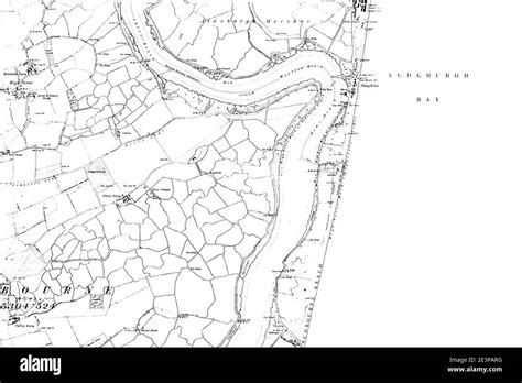 Map of Suffolk OS Map name 069-NE, Ordnance Survey, 1881-1893 Stock Photo - Alamy