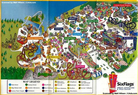 10 best Great Adventure maps images on Pinterest | Six flags great adventure, Amusement parks ...