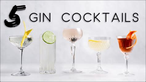 5 EASY GIN COCKTAIL RECIPES! | Recipe Learn