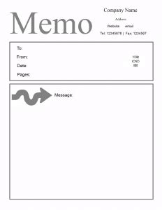 Free Microsoft Word Memo Template