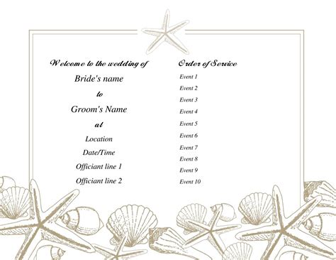 37 Printable Wedding Program Examples & Templates ᐅ TemplateLab