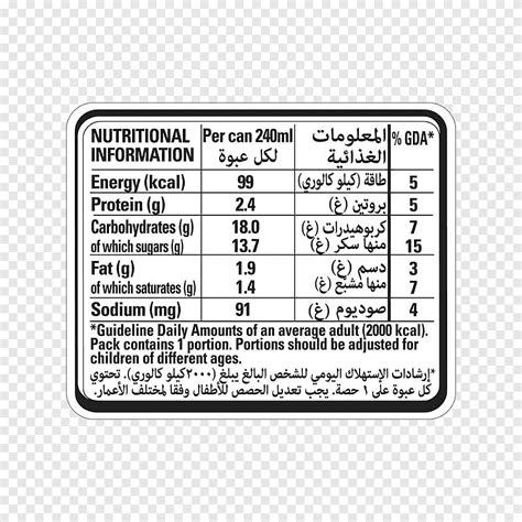 Arabic coffee Nestlé Nutrition facts label, Coffee, text, rectangle png | PNGEgg