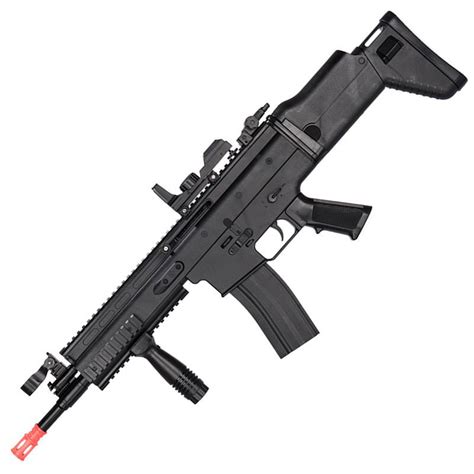 350 FPS FN SCAR-L MK16 Spring Airsoft Rifle 6MM Gun With Red