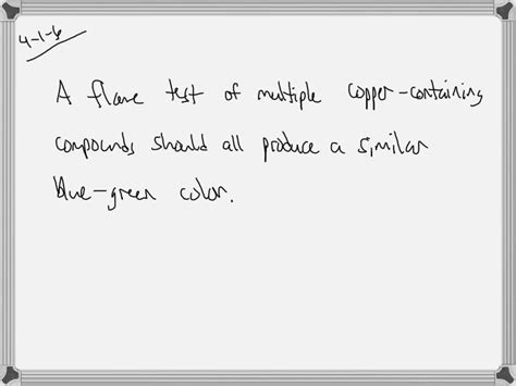 SOLVED:In conducting a flame test, insert the loop of the platinum wire into the oxidizing ...