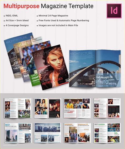 Magazine Design Template Free