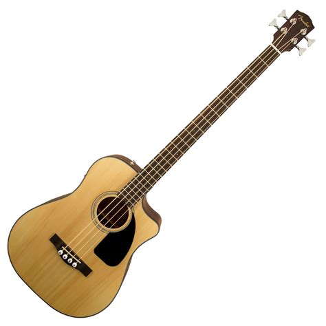 DISC Fender CB-100CE Electro Acoustic Bass, Natural | Gear4music