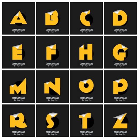 Free Vector | Alphabet logo collection