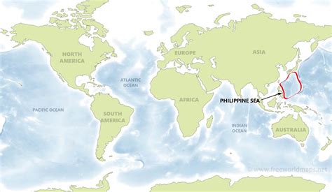 Philippine Sea map - by Freeworldmaps.net