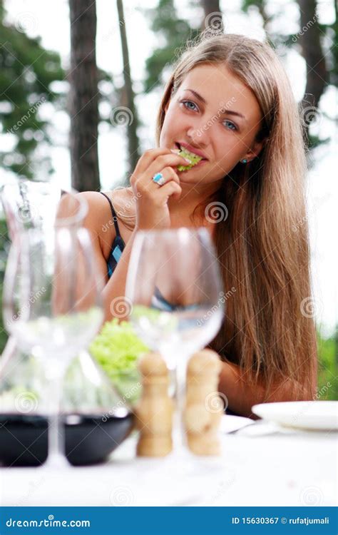 Beautiful Girl Drinking Wine Stock Image - Image of beauty, attractive ...