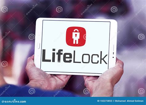 LifeLock company logo editorial image. Image of motto - 102273855