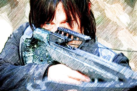 Daryl Dixon and His Crossbow by Giannitoarlie