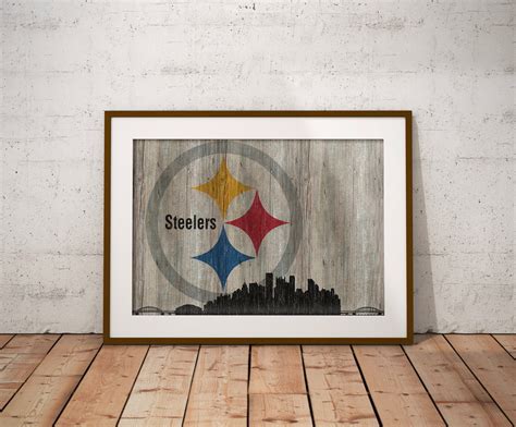 Pittsburgh Steelers, Pittsburgh skyline, Steelers, art, wall decor ...