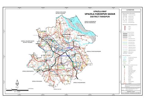 Mouza Map & 3 Detailed Maps of Faridpur Sadar Upazila, Faridpur ...