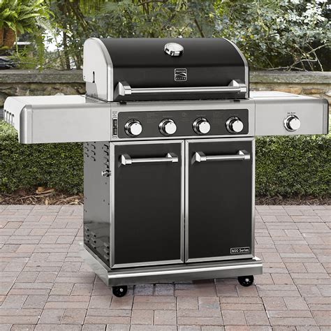 Kenmore Elite 4-Burner LP Gas Grill with Side Burner