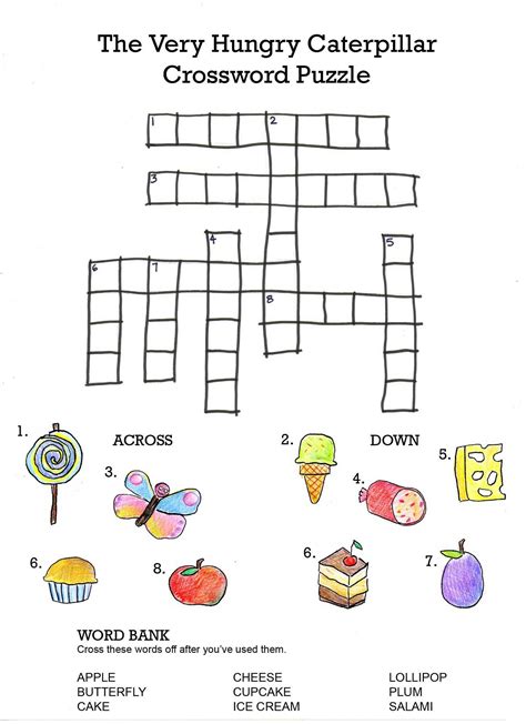 Printable Crossword Puzzles For 6 Year Olds | Printable Crossword Puzzles