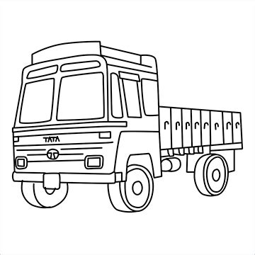 How To Draw TATA 1612 Turbo Truck Step by Step - [20 Easy Phase]