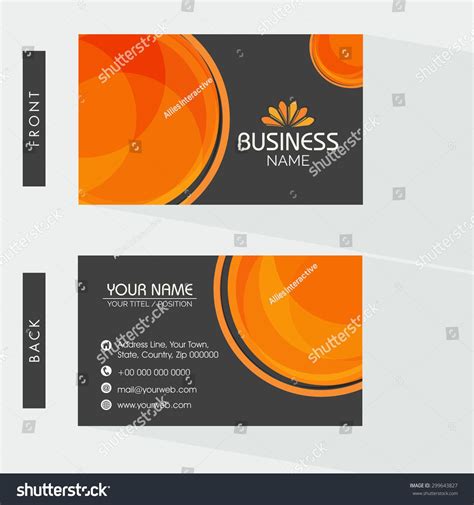 2 Sided Business Card Template Word | Business card template word, Make business cards, Business ...