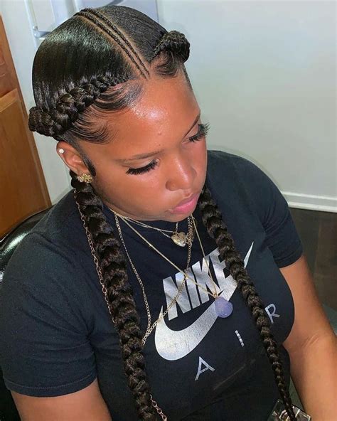 braids | pin : sheslayys 😻! | Feed in braids hairstyles, Cornrow ...