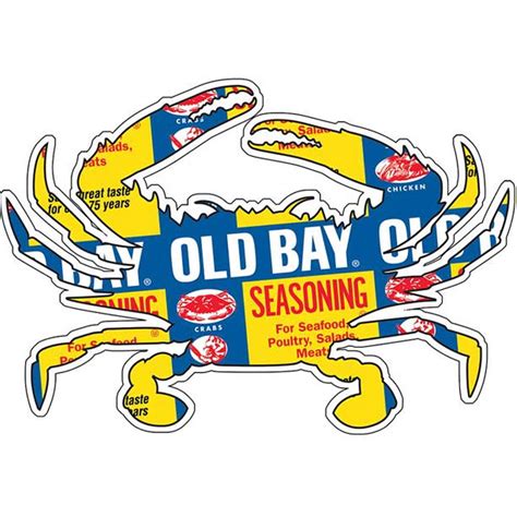 Old Bay Can Pattern Crab Sticker Seasoning Crab Seafood Spice Gift | Walmart Canada