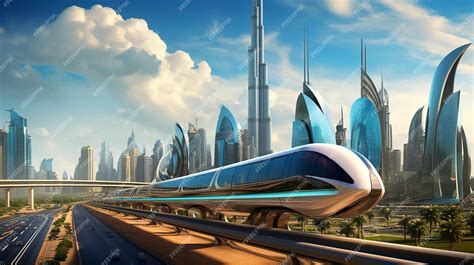 Premium Photo | Dubai in 2050 futuristic sci fi hyperrealistic desert ...