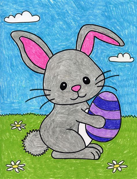 How to Draw the Easter Bunny · Art Projects for Kids