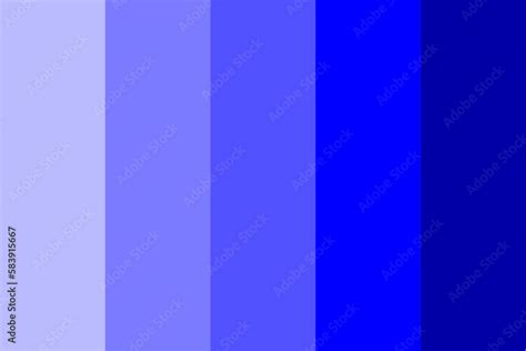 Blue color palette vector illustration, Shades of Blue Color Palette ...