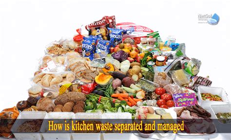 How is kitchen waste separated and managed