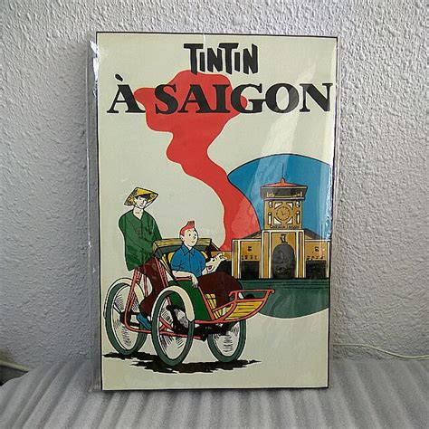 Brand New Poster Of Vintage Story TinTin., Furniture & Home Living ...