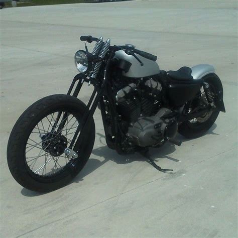 Springer front end on a nightster. | Harley davidson nightster, Sportster bobber, Bobber