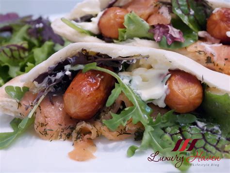 Foodista | Recipes, Cooking Tips, and Food News | Fassler Smoked Salmon and Sausage Pita with ...